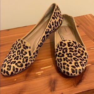 Leopard print loafers, 9